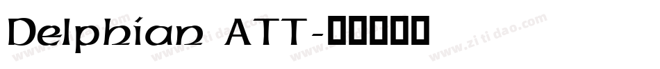 Delphian ATT字体转换